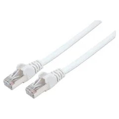 Patchkabel RJ45 S FTP Cat6 10m LSZH Hebels. weiß