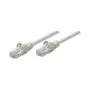 Patchkabel RJ45 U UTP Cat5e 0.5m Hebelschutz grau