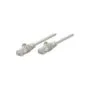 Patchkabel RJ45 U UTP Cat5e 1.0m Hebelschutz grau