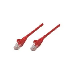 Patchkabel RJ45 U UTP Cat6 1.00m Hebelschutz rot