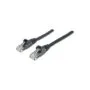 Patchkabel RJ45 U UTP Cat6 1.00m Hebelschutz schw