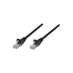 Patchkabel RJ45 U UTP Cat6 5.00m Hebelschutz schw