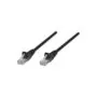 Patchkabel RJ45 U UTP Cat6 5.00m Hebelschutz schw