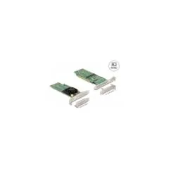 PCI Express x16 Karte zu 4 x intern NVMe M.2 Key M - Low Profile Formfaktor