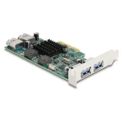 PCI Express x4 Karte zu 2 x extern USB 5 Gbps Typ-A + 2 x intern USB 5 Gbps Typ-A Dual Channel - Low Profile Formfaktor