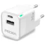PEDEA 30W USB-C (PD) Schnellladegerät - 2-Ports Mehrfach Handy-Ladegerät mit USB-C und USB-A. weiß