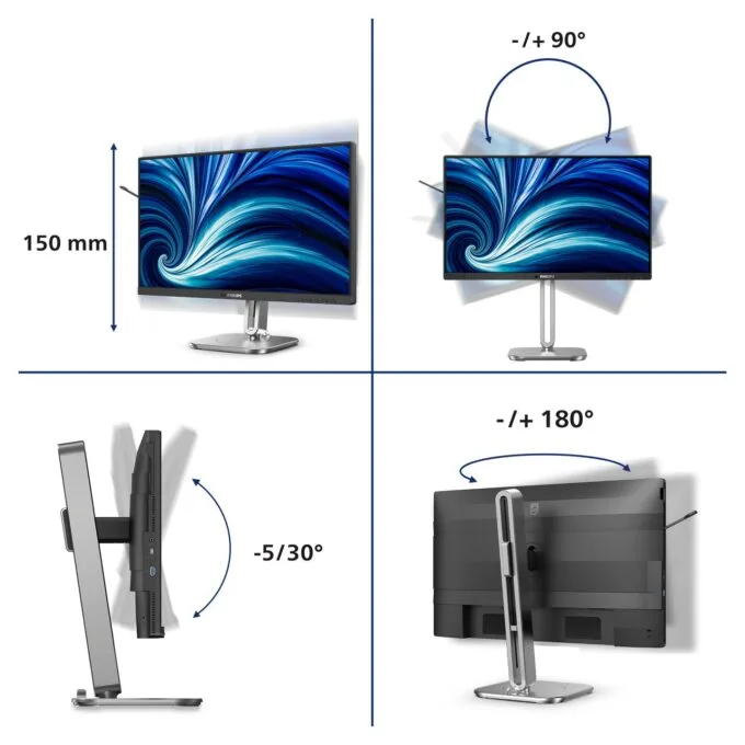PHILIPS 24B2N4200 00 60.45cm 23.8Zoll 1920x1080 VGA HDMI DP USB — image 9