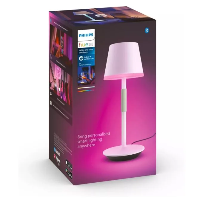Philips Hue White & Color Ambiance Go Tragbare Tischleuchte Weiß — image 4