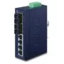 PLANET 4+2 100FX Port Single mode Industrial Ethernet