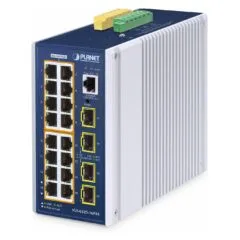 PLANET Industrial 16-Port 10 100 1000T + 4 1G 2,5 SFP POE