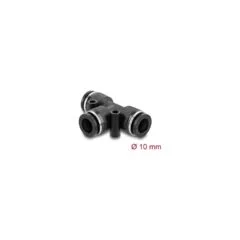Pneumatik Steckverbinder 10 mm mit zwei Befestigungslöchern T-Form
