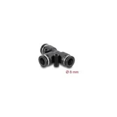 Pneumatik Steckverbinder 8 mm mit zwei Befestigungslöchern T-Form