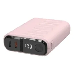 Powerbank RealPower PB-10000C PD+ mit 3xType-C.Rose