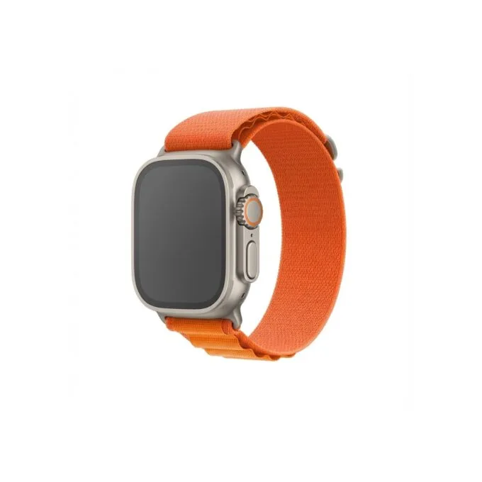 Premium Plus Armband für Apple Watch. Orange Grau. 44mm. 45mm. 42mm (Series 1 2 3). 49mm. 46mm. GA-MAG-BNDA-PP-OGL — image 1