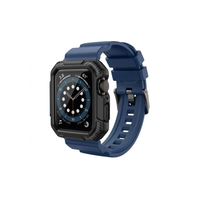 Premium Pro Armband für Apple Watch. Blau Schwarz. 40mm. 41mm. 38mm. 42mm (Series 10). GA-MAG-BNDA-P+BMS — image 1