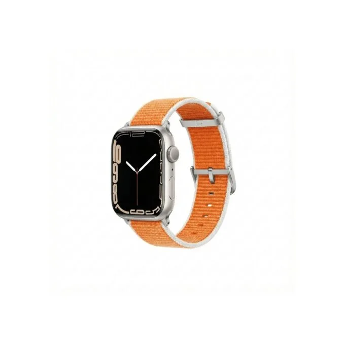 Premium Pro Armband für Apple Watch. Orange Weiß. 40mm. 41mm. 38mm. 42mm (Series 10). GA-MAG-BNDA-P+GSS — image 1