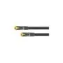 Python Patchkabel mit Cat.7 Rohkabel S FTP PiMF halogenfrei 0,5m schwarz