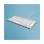 R-Go Compact Break ergonomische Tastatur QWERTZ (DE), verkabelt, weiß