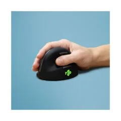 R-Go Maus HE ergonomisch rechts Bluetooth mittel schw. silb retail