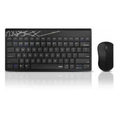 Rapoo Kabelloses Multi-Mode-Deskset 8000M QWERTZ Keyboard + Mouse black