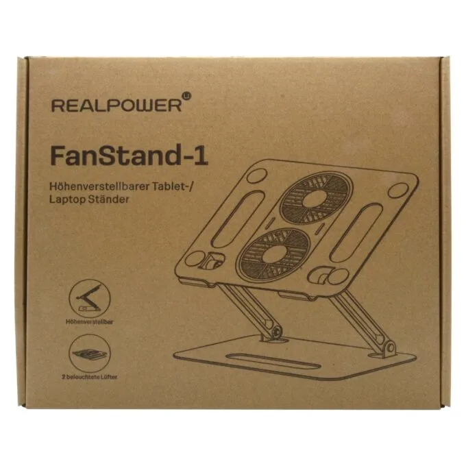 RealPower FanStand 1.Notebook Tablet Stand mit Fan und RGB — image 4