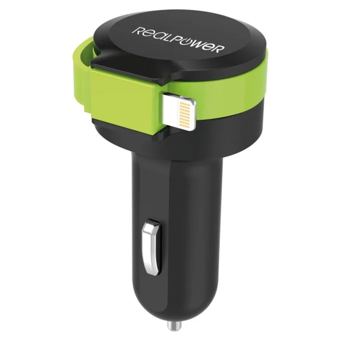 RealPower KFZ-Ladegerät Charger L 2400mA 1xUSB 1xLightning — image 3
