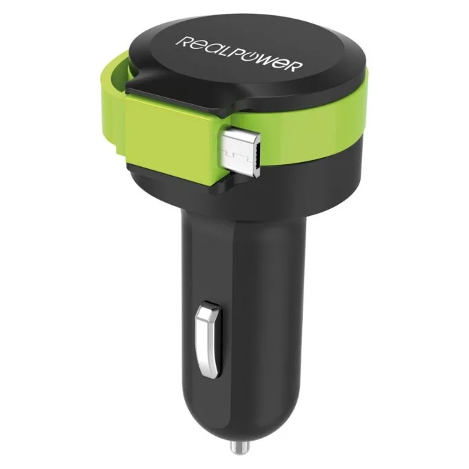 RealPower KFZ-Ladegerät Charger M 2400mA 1xUSB 1xMicro-USB — image 3