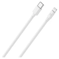 RealPower Lade Datenkabel USB-C auf Lightning 2m weiß MFI 3A