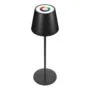 RealPower LED-RGB Tischlampe dimmbar mit Akku.schwarz
