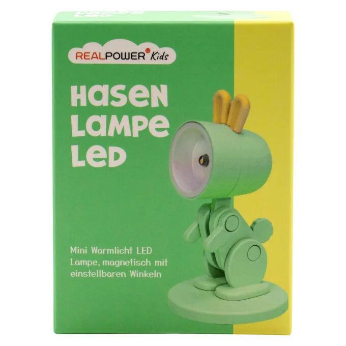 RealPower LED-Tier Taschenlampe Grenn rabbit mit Sockel — image 2