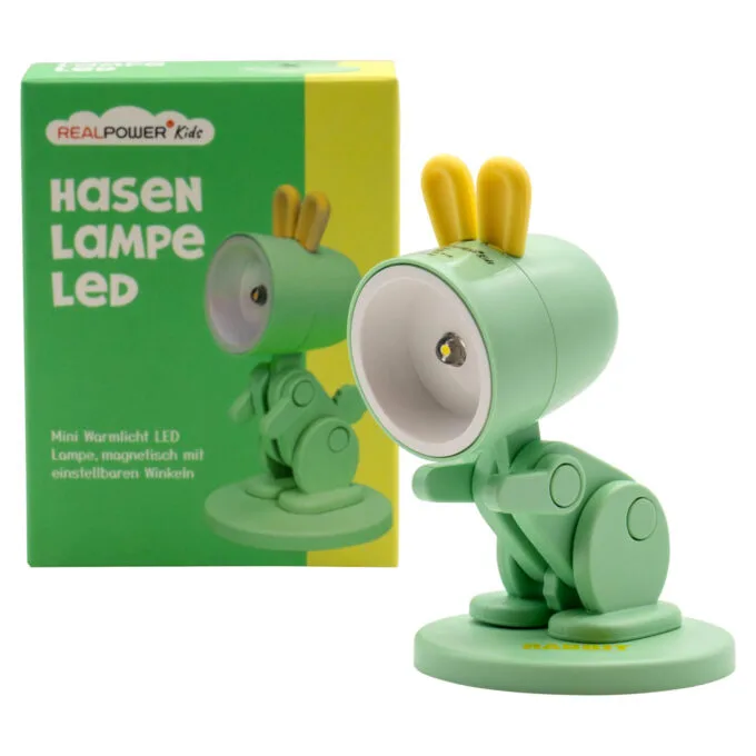 RealPower LED-Tier Taschenlampe Grenn rabbit mit Sockel — image 3