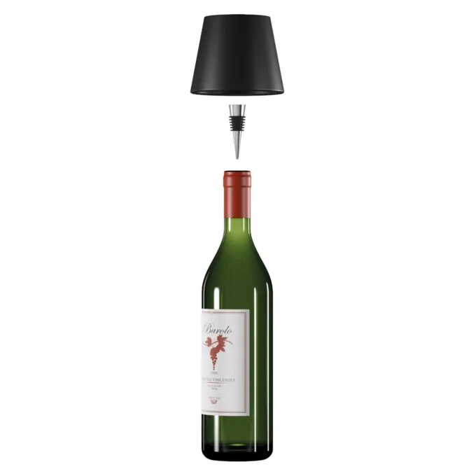 RealPower LED-Tischlampe dimmbar kalt warm mit Akku. schwar — image 2