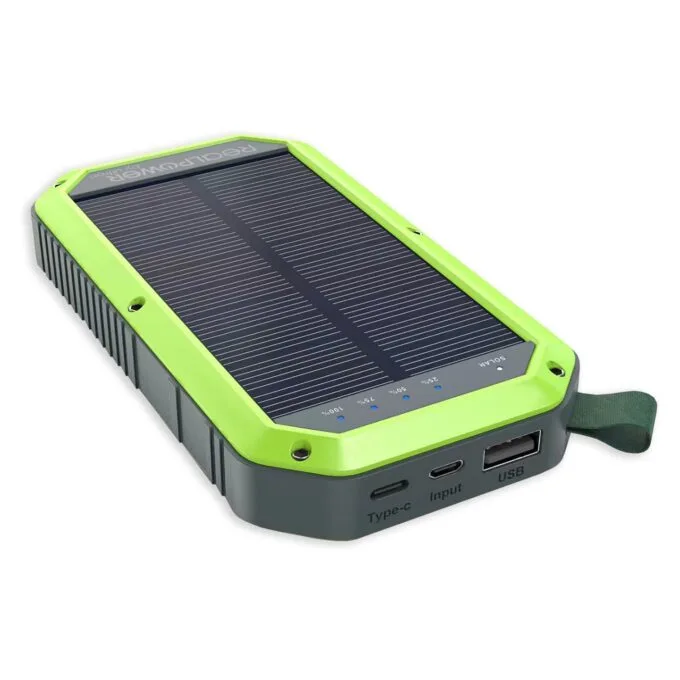 RealPower Powerbank PB-10000 Solar schwarz 10.000mAh — image 2