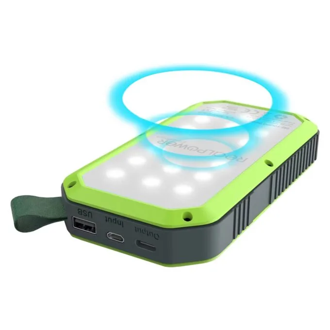RealPower Powerbank PB-10000 Solar schwarz 10.000mAh — image 3