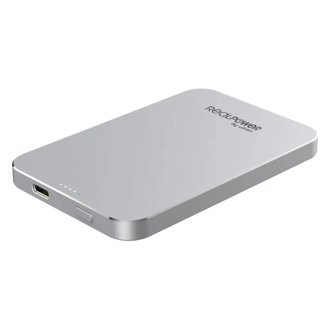 RealPower Powerbank PB-5000 MAG silber 5.000mAh — image 2