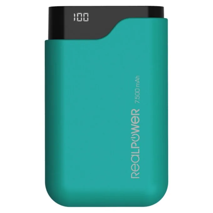RealPower Powerbank PB-7500C grün 7.500mAh — image 3