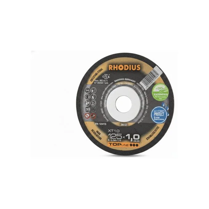 RHOD XT 10 125x1,0x22,23 XT Trennscheibe Top gold lange Standzeit — image 1