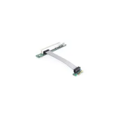 Riser Karte PCI Express x1 to 1 x PCI mit flexiblem Kabel 13 cm links gerichtet