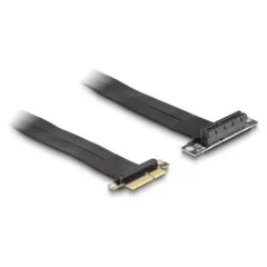 Riser Karte PCI Express x4 Stecker zu x4 Slot 90° gewinkelt mit Kabel 60 cm
