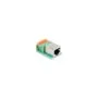 RJ45 Buchse zu Terminalblock mit Drucktaster Cat.5e