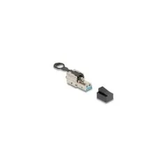 RJ45 Stecker feldkonfektionierbar Cat.6A mit Push und Pull Lasche werkzeugfrei