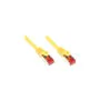 RNS® Patchkabel mit Rastnasenschutz. Cat. 6. S FTP. PiMF. PVC. 250MHz. gelb. 3m. Good Connections®