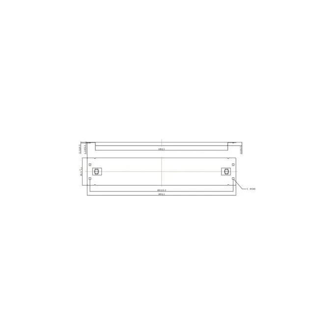 ROLINE 19-Zoll-Blindplatte Snap-in. 2 HE. schwarz — image 2