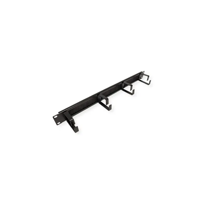 ROLINE 19-Zoll-Frontplatte. 4 sen Typ G. Kabeldurchfhrung (Brste). schwarz — image 1