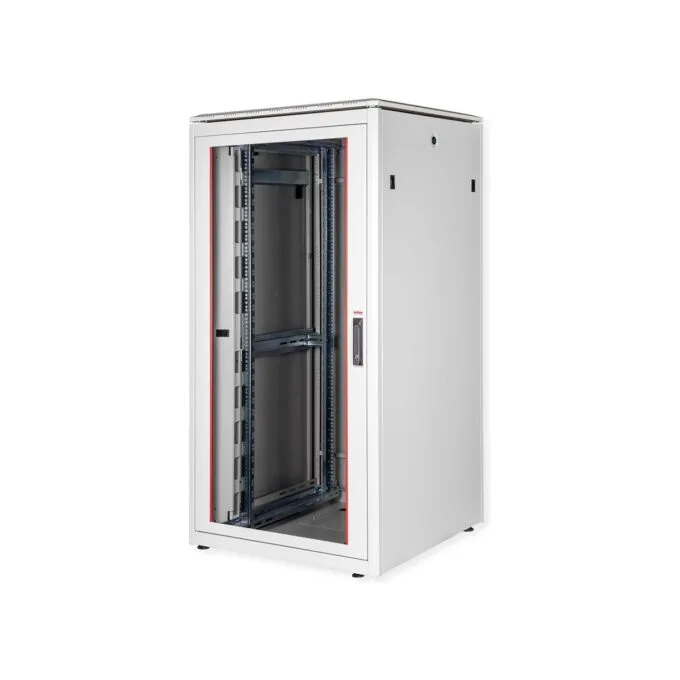 ROLINE 19-Zoll Netzwerkschrank Pro 32 HE. 800x800 BxT Glastr grau — image 1