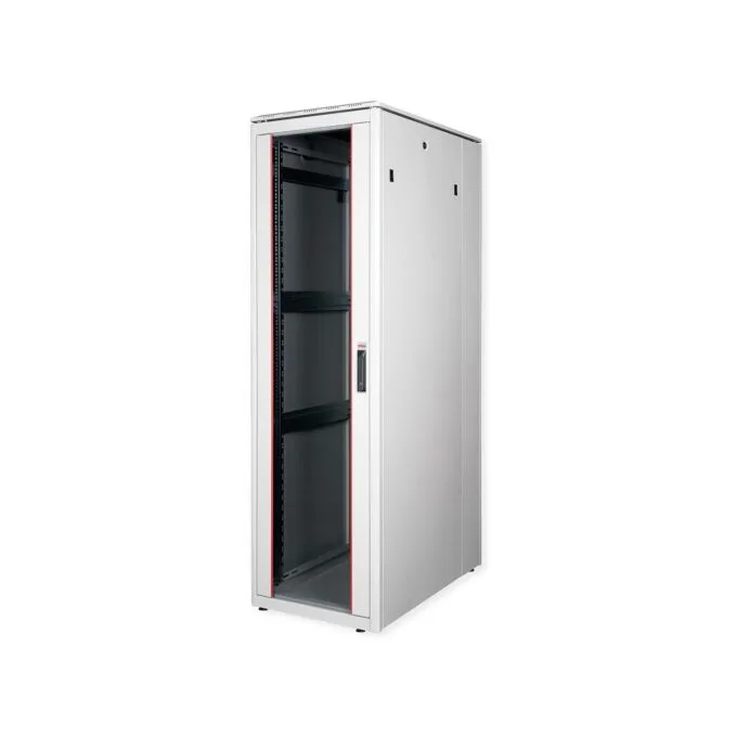 ROLINE 19-Zoll Netzwerkschrank Pro 42 HE. 600x1000 BxT Glastr grau — image 1