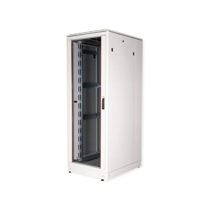 ROLINE 19-Zoll Netzwerkschrank Pro 42 HE. 800x1000 BxT Glastr grau — image 1