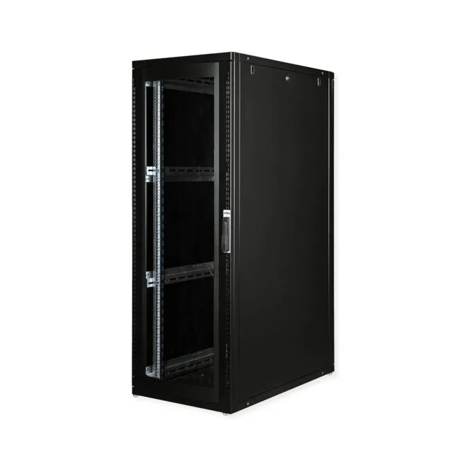 ROLINE 19-Zoll Serverschrank Pro 36 HE, 600x1000 BxT schwarz Plexiglas — image 1