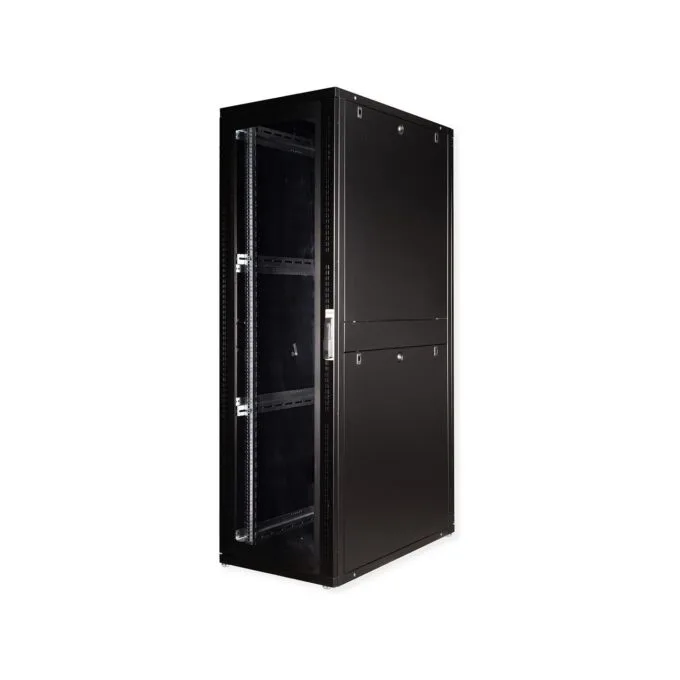 ROLINE 19-Zoll Serverschrank Pro 42 HE. 600x1000 BxT schwarz Plexiglas — image 1