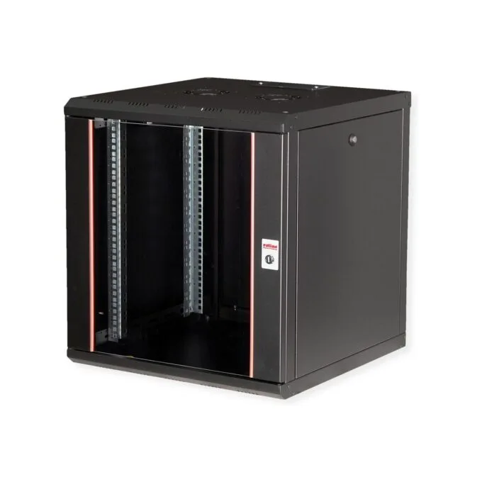 ROLINE 19-Zoll Wandgehuse Pro 12 HE. 600x600 BxT schwarz — image 1